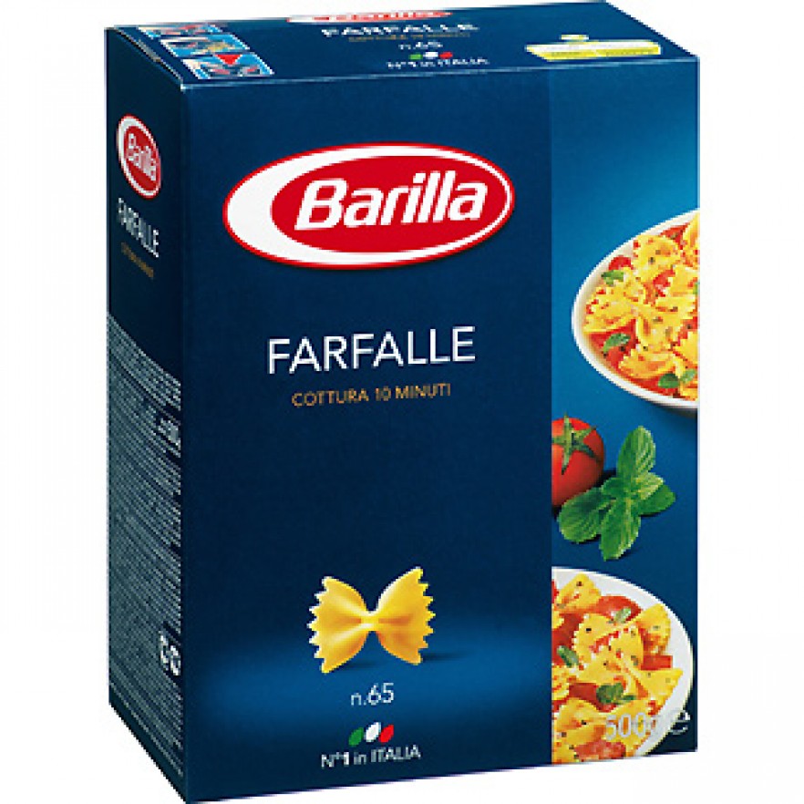 BARILLA farfalle caja 500 grs